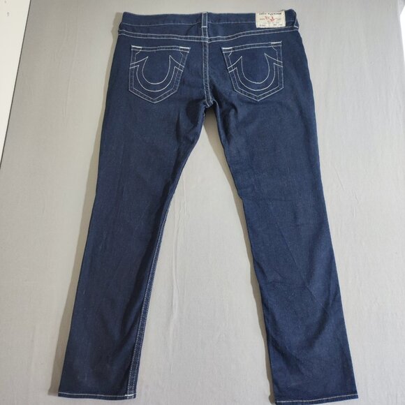 True Religion jeans men's size 42 (44) Indigo blue colour Geno Relaxed Slim - Picture 3 of 15